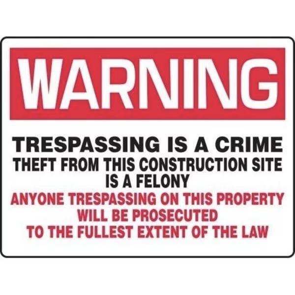 Accuform REALLY BIGSIGNS OSHA WARNING MADM309XL MADM309XL - main